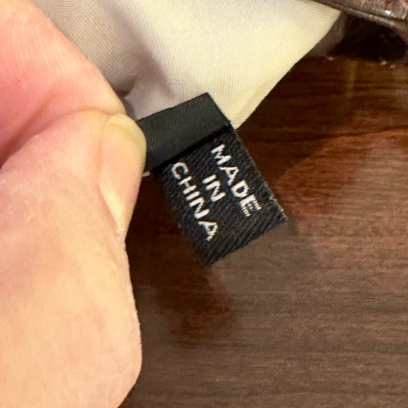 🌟HP🌟VTG 1990s Cole Haan Brown Reptile Embossed Leather Convertible Messenger - Picture 13 of 16